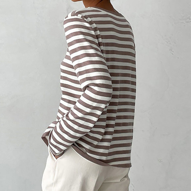 Striped Elegance Sweater